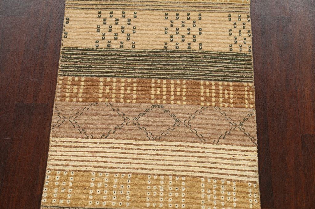 Stripe Gabbeh Kashkoli Oriental Area Rug 3x6