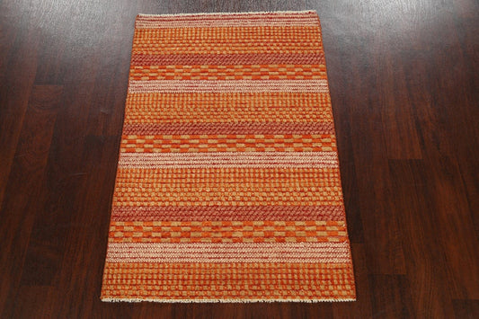 Contemporary Gabbeh Kashkoli Oriental Area Rug 3x4