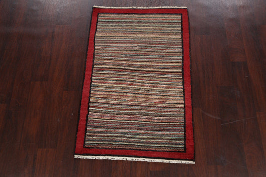 Contemporary Gabbeh Kashkoli Oriental Area Rug 3x4