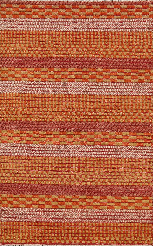 Contemporary Gabbeh Kashkoli Oriental Area Rug 3x4