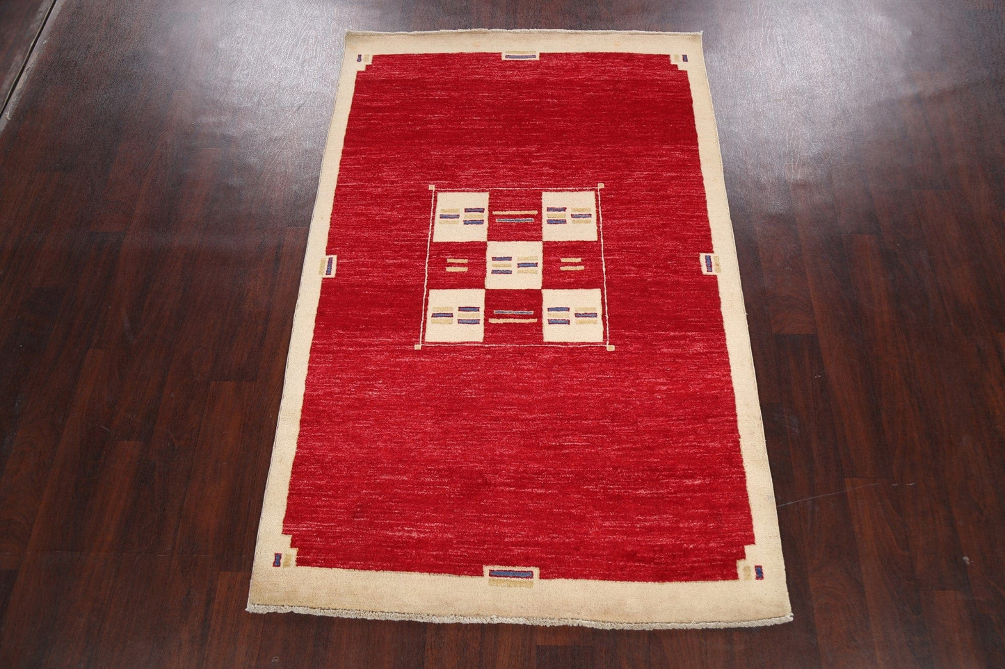 Geometric Gabbeh Kashkoli Oriental Area Rug 4x6