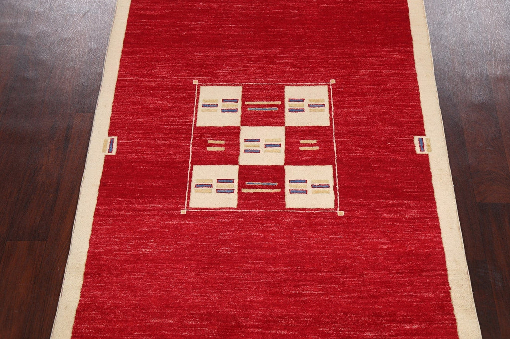 Geometric Gabbeh Kashkoli Oriental Area Rug 4x6