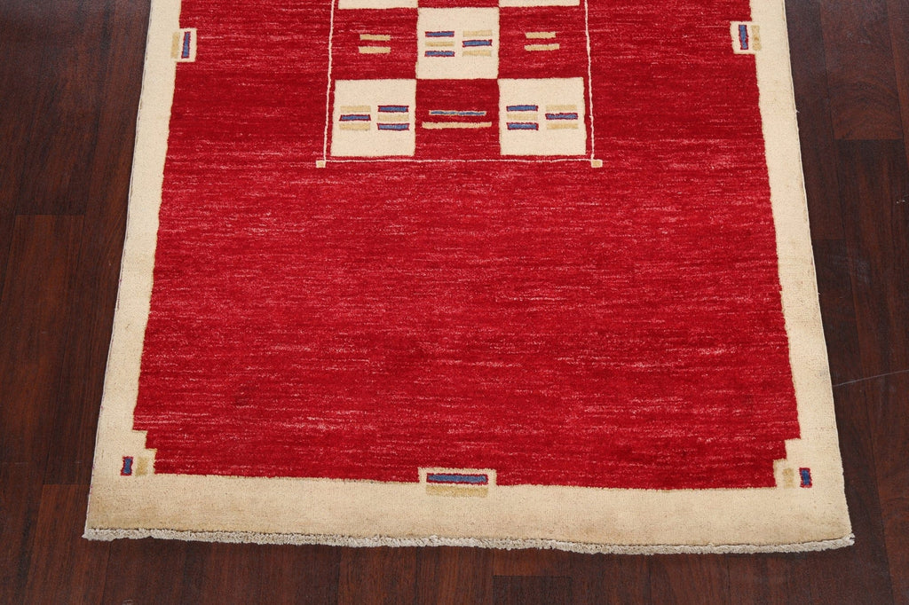 Geometric Gabbeh Kashkoli Oriental Area Rug 4x6