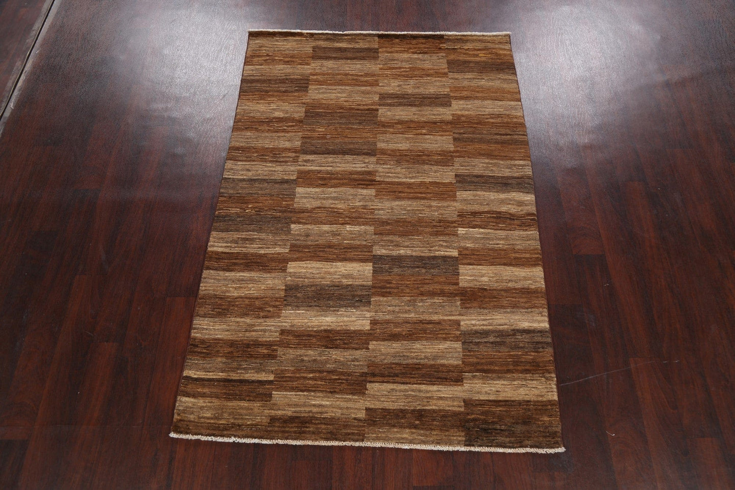 Modern Gabbeh Kashkoli Oriental Area Rug 4x6