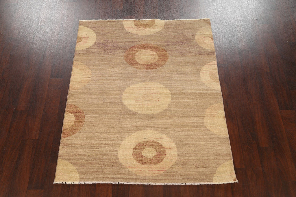 Geometric Modern Gabbeh Kashkoli Oriental Area Rug 4x6