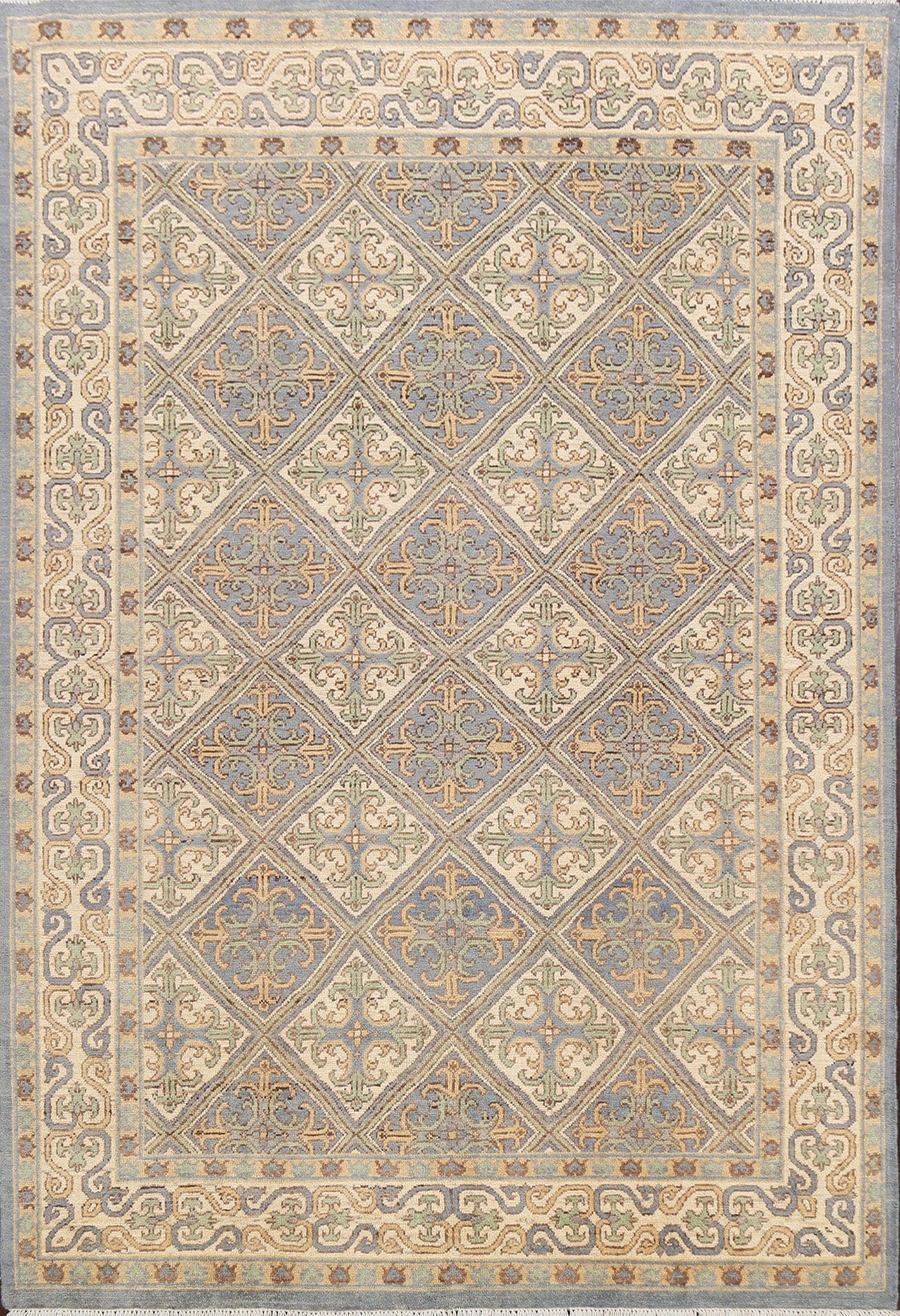 100% Vegetable Dye Khotan Oriental Area Rug 6x8