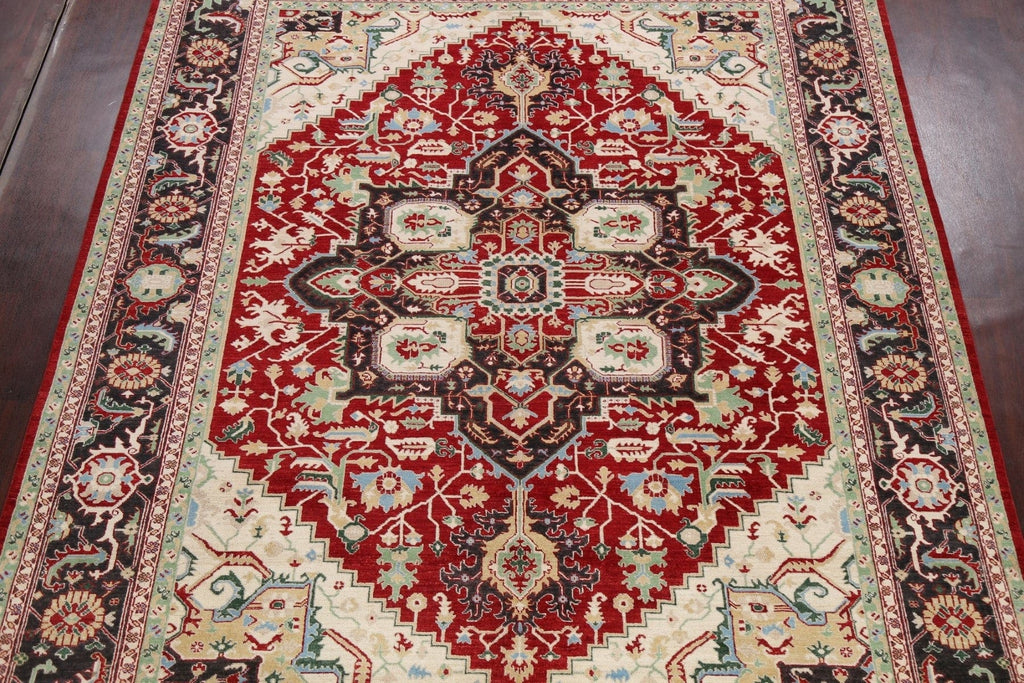 100% Vegetable Dye Heriz Oriental Area Rug 9x12