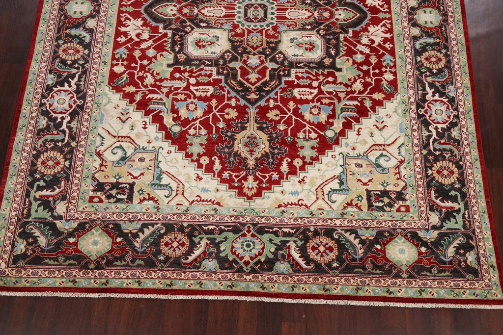 100% Vegetable Dye Heriz Oriental Area Rug 9x12