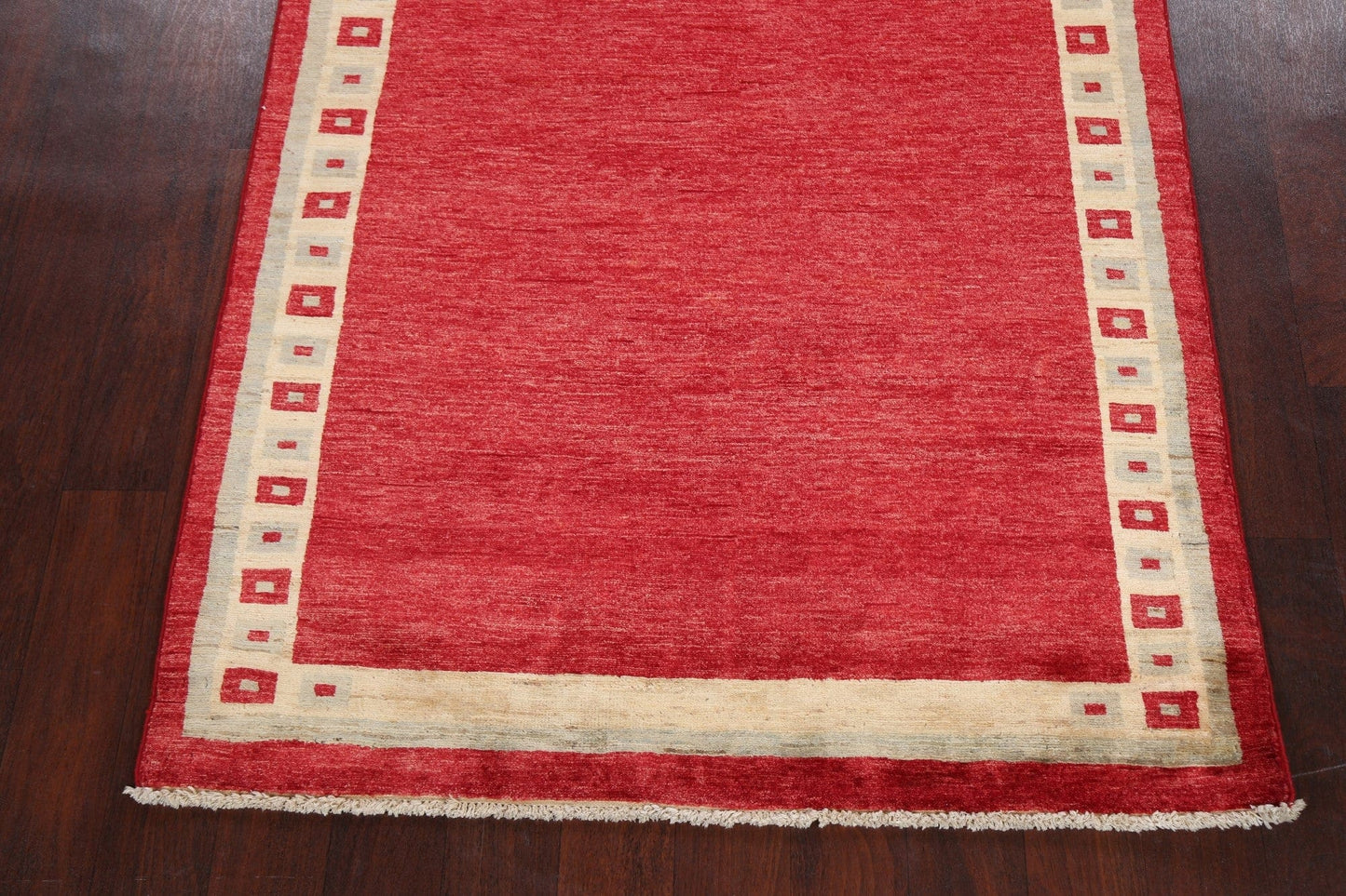 Contemporary Gabbeh Kashkoli Oriental Area Rug 4x6