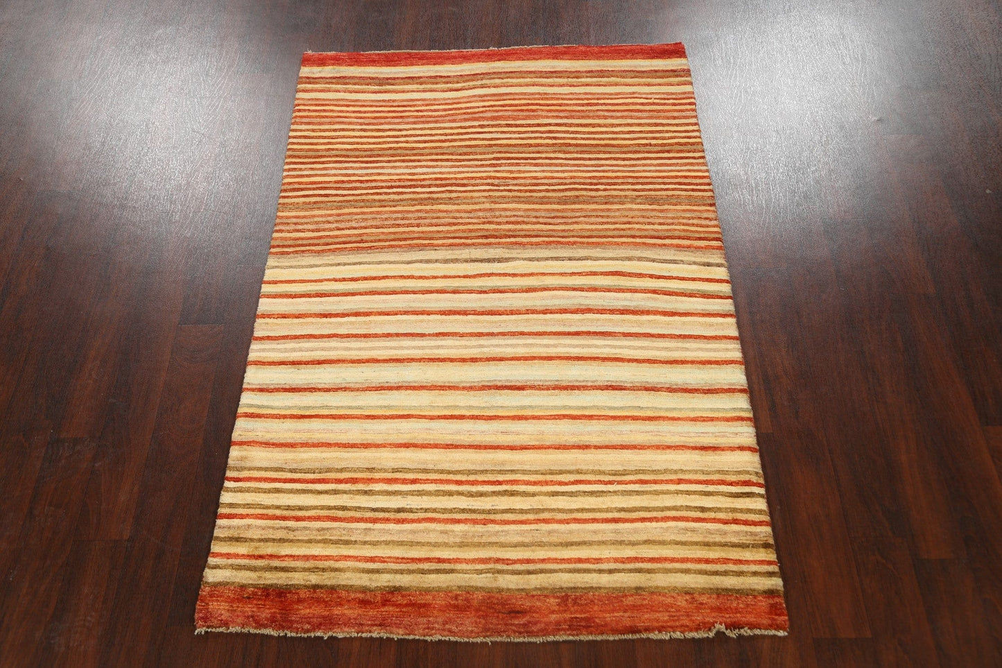 Contemporary Gabbeh Kashkoli Oriental Area Rug 4x6