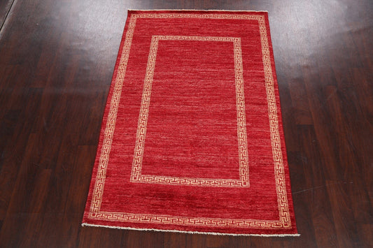 Contemporary Gabbeh Kashkoli Oriental Area Rug 4x6