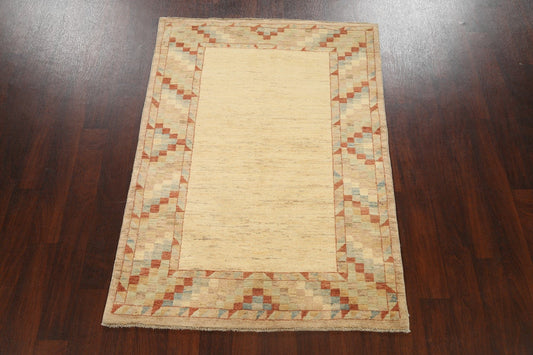 Contemporary Gabbeh Kashkoli Oriental Area Rug 4x6