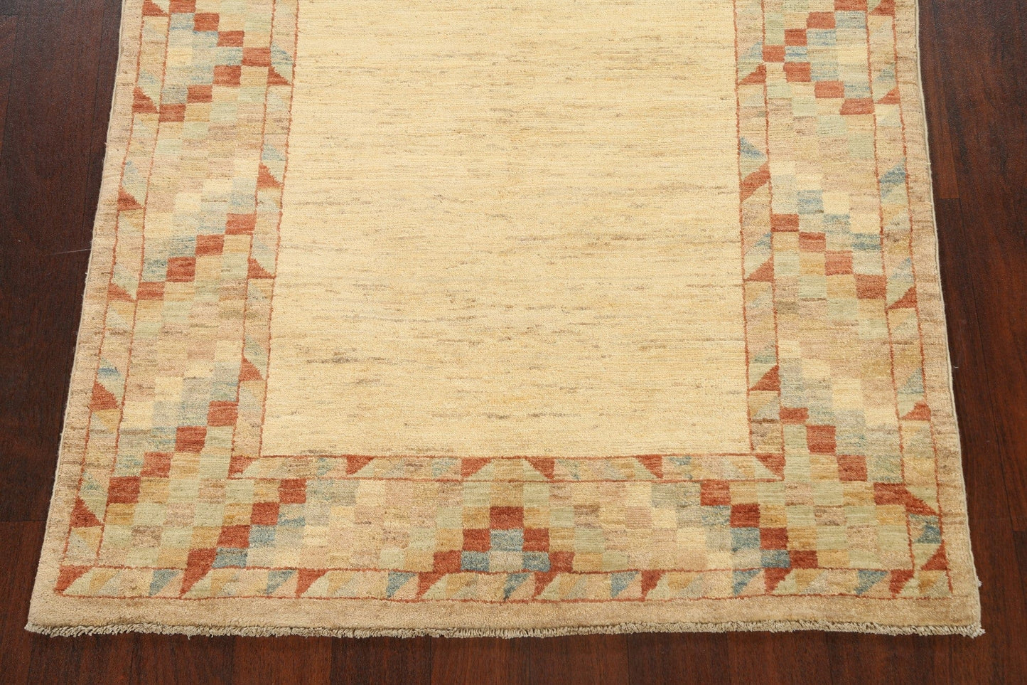 Contemporary Gabbeh Kashkoli Oriental Area Rug 4x6