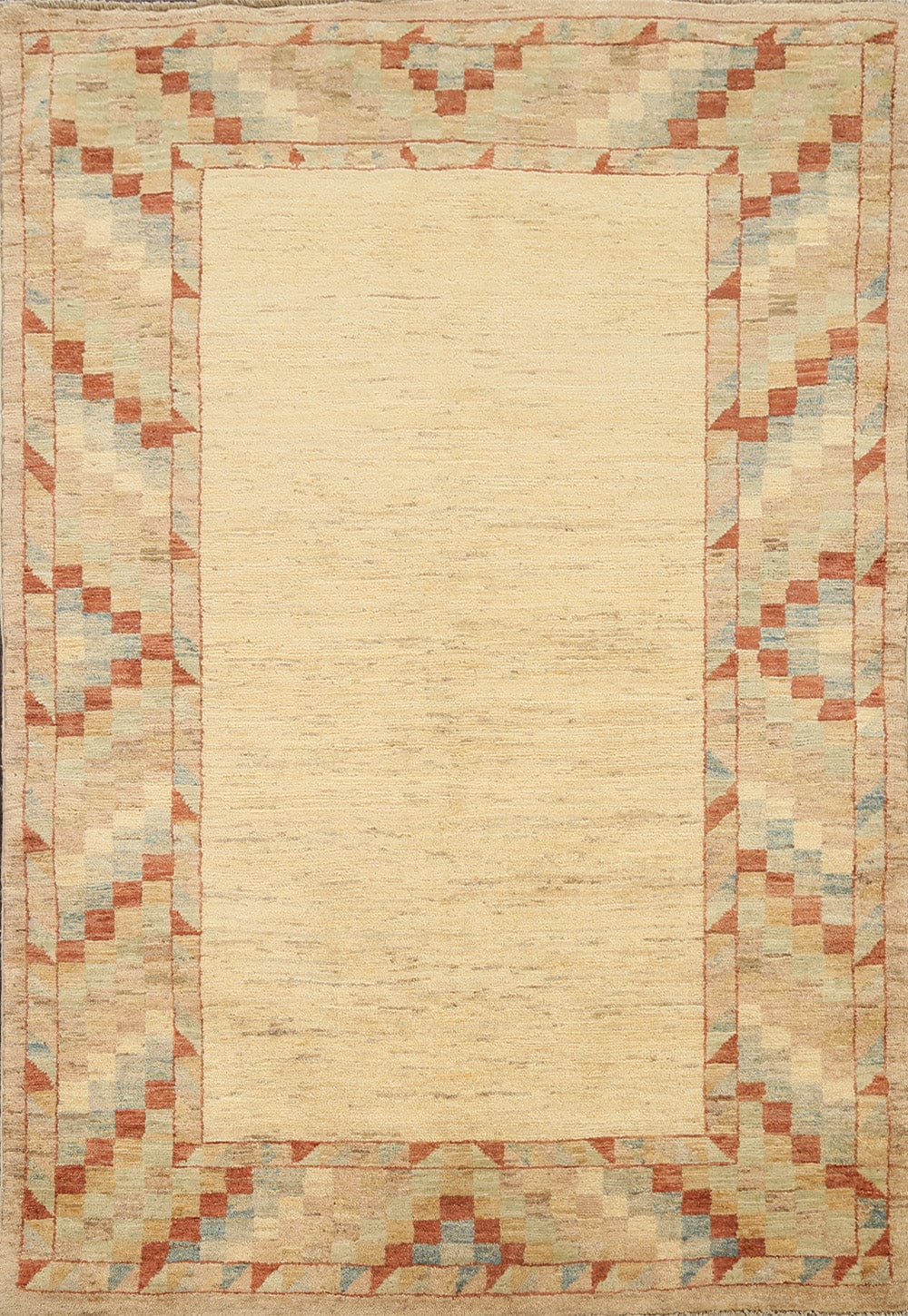 Contemporary Gabbeh Kashkoli Oriental Area Rug 4x6