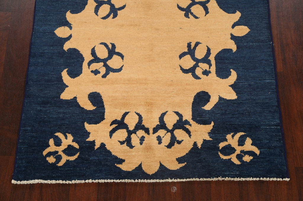 Contemporary Gabbeh Kashkoli Oriental Area Rug 4x5