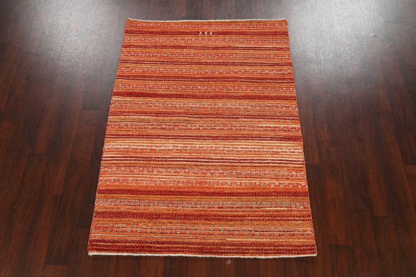 Contemporary Gabbeh Kashkoli Oriental Area Rug 4x6