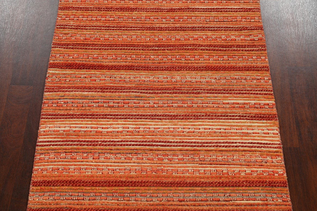 Contemporary Gabbeh Kashkoli Oriental Area Rug 4x6