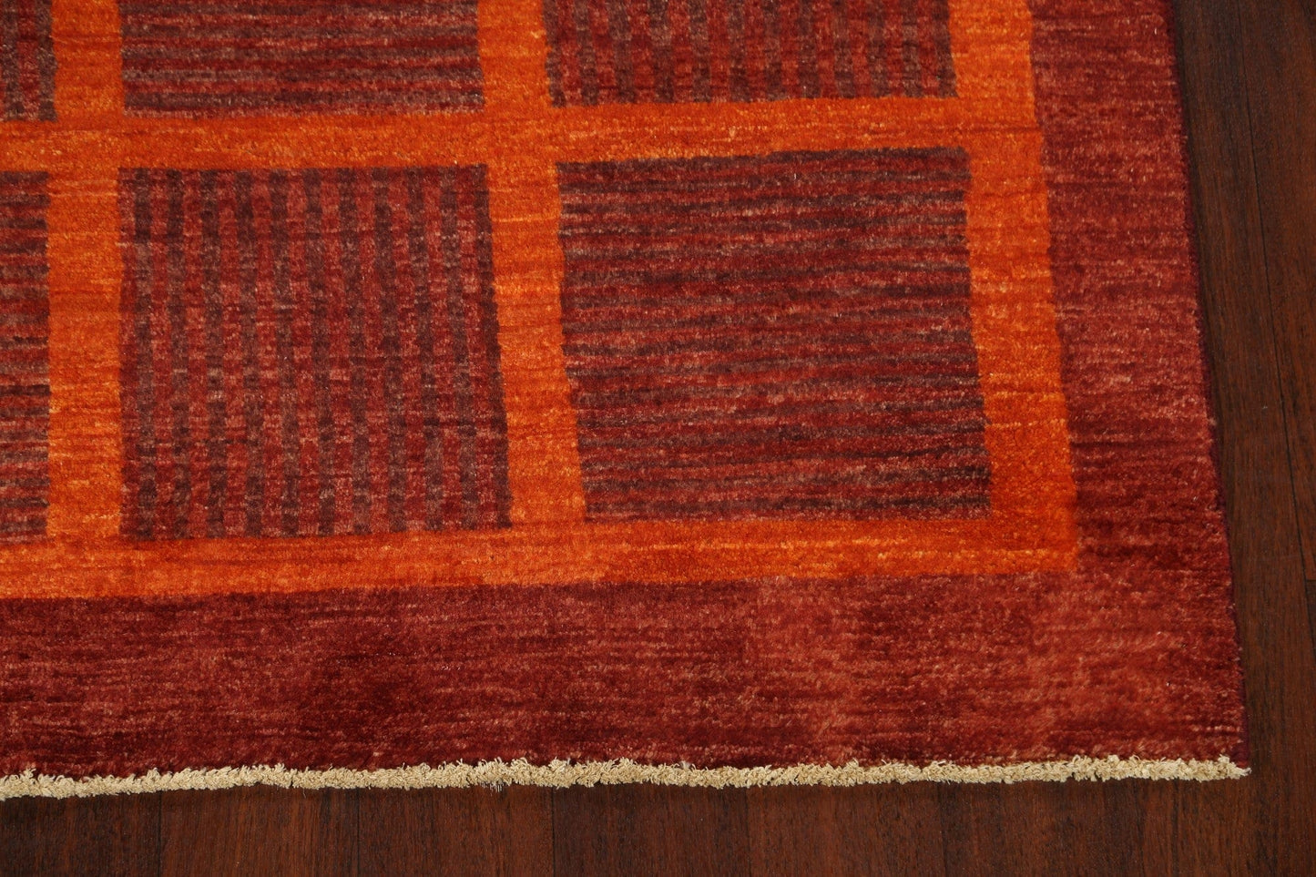 Contemporary Gabbeh Kashkoli Oriental Area Rug 4x6