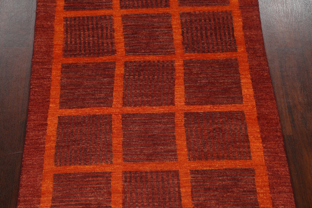 Contemporary Gabbeh Kashkoli Oriental Area Rug 4x6