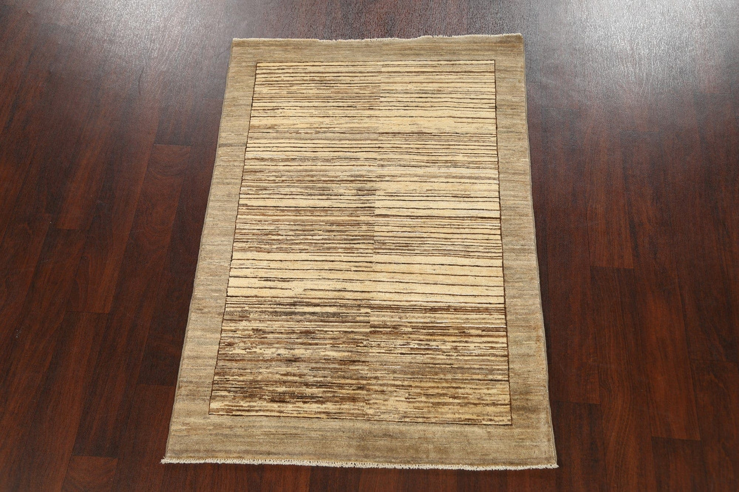 Contemporary Gabbeh Kashkoli Oriental Area Rug 3x5