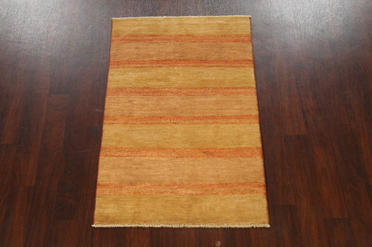 Contemporary Gabbeh Kashkoli Oriental Area Rug 3x5