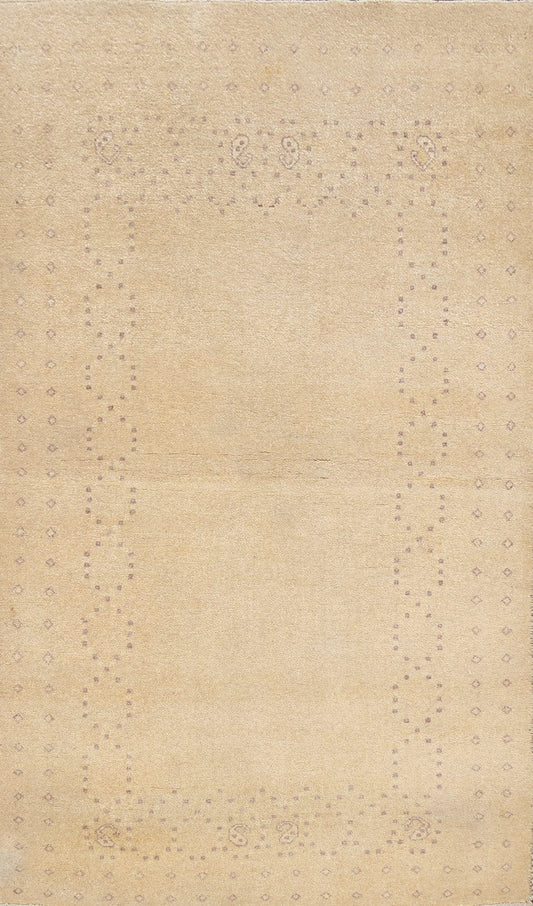 Contemporary Gabbeh Kashkoli Oriental Area Rug 3x5