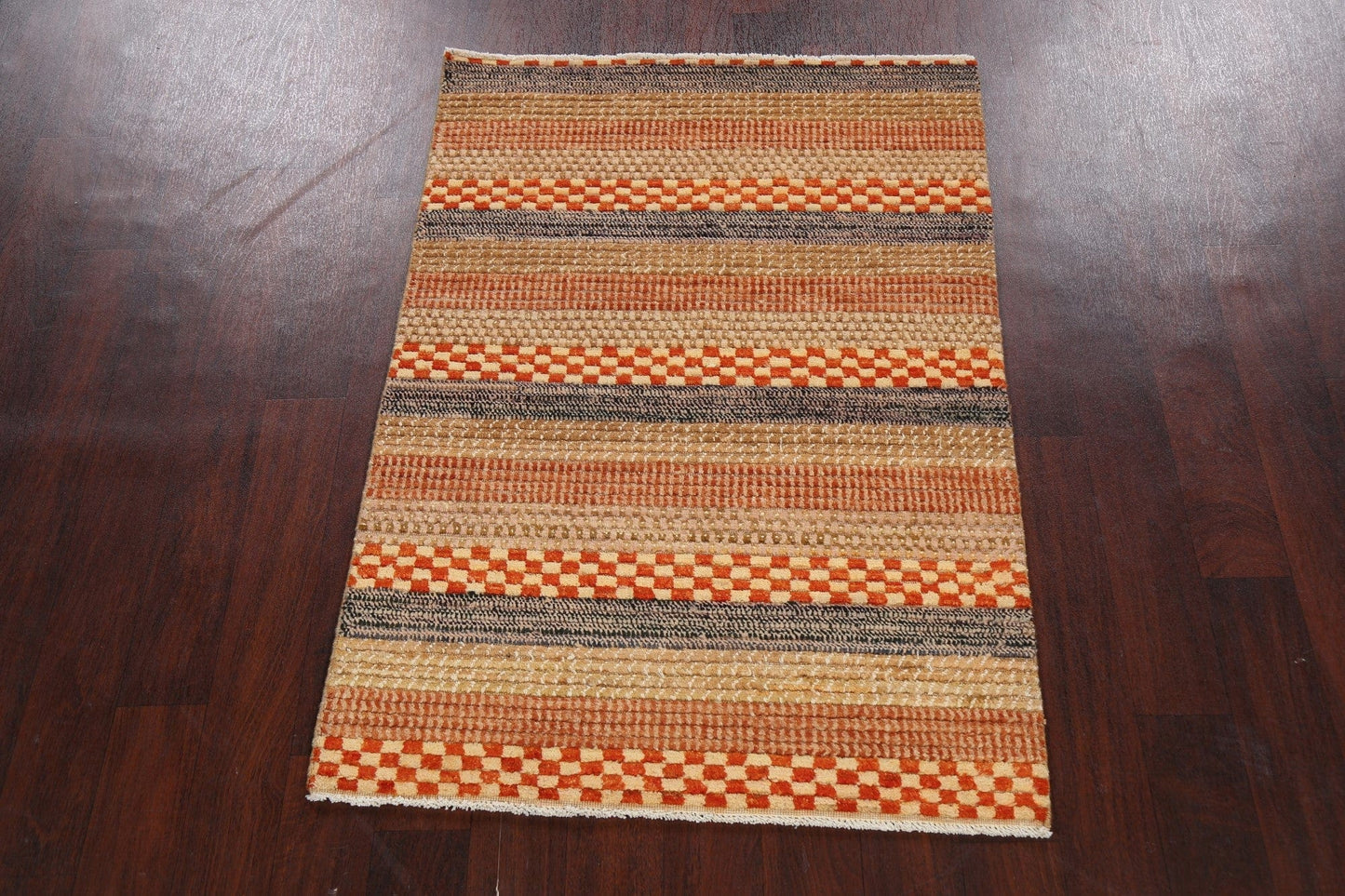 Contemporary Gabbeh Kashkoli Oriental Area Rug 3x5