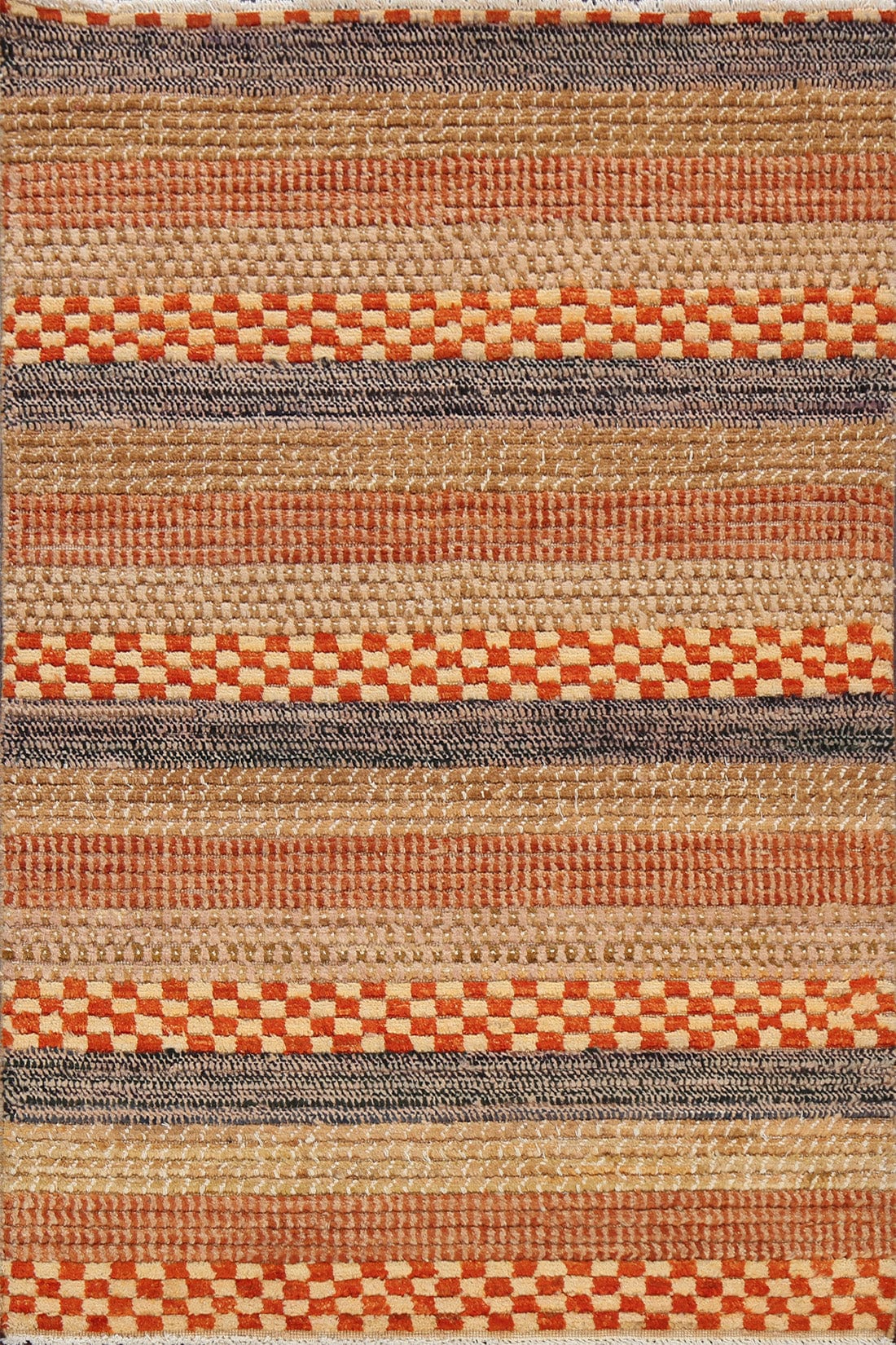 Contemporary Gabbeh Kashkoli Oriental Area Rug 3x5