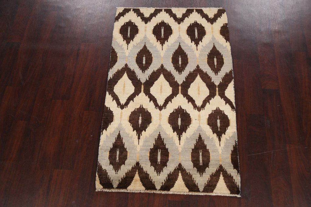 Modern Abstract Gabbeh Kashkoli Oriental Area Rug 3x5