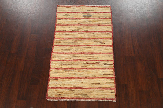 Contemporary Gabbeh Kashkoli Oriental Area Rug 3x5