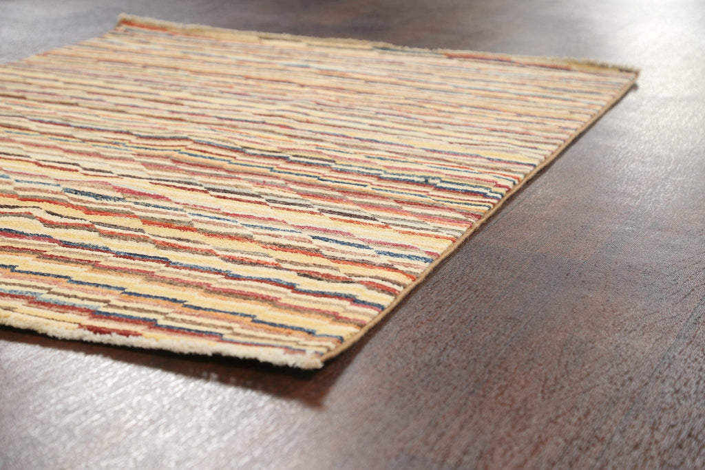 Contemporary Gabbeh Kashkoli Oriental Area Rug 3x5