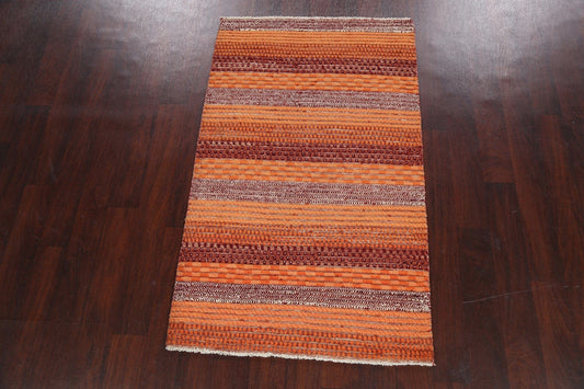 Modern Gabbeh Kashkoli Oriental Area Rug 3x5