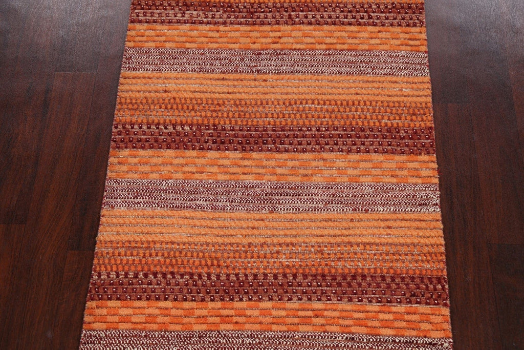 Modern Gabbeh Kashkoli Oriental Area Rug 3x5