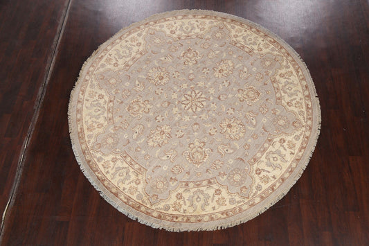 100% Vegetable Dye Round Oushak Chobi Oriental Area Rug 8x8