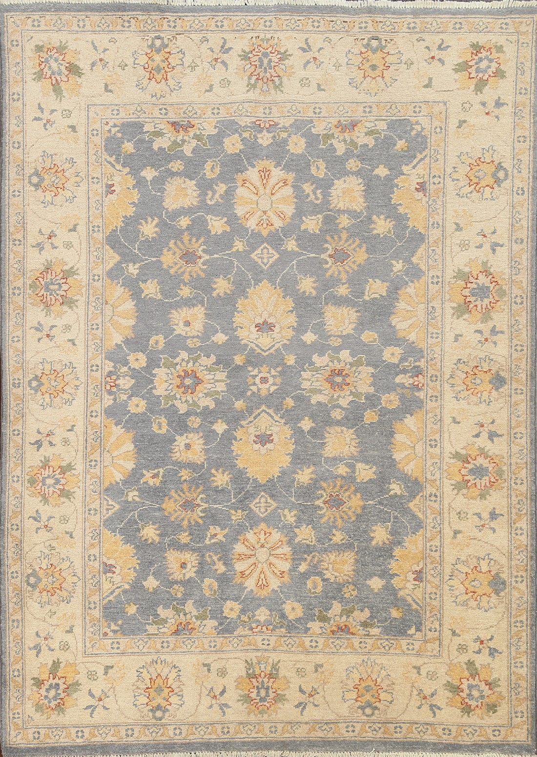 Floral Oushak Chobi Oriental Area Rug 5x6