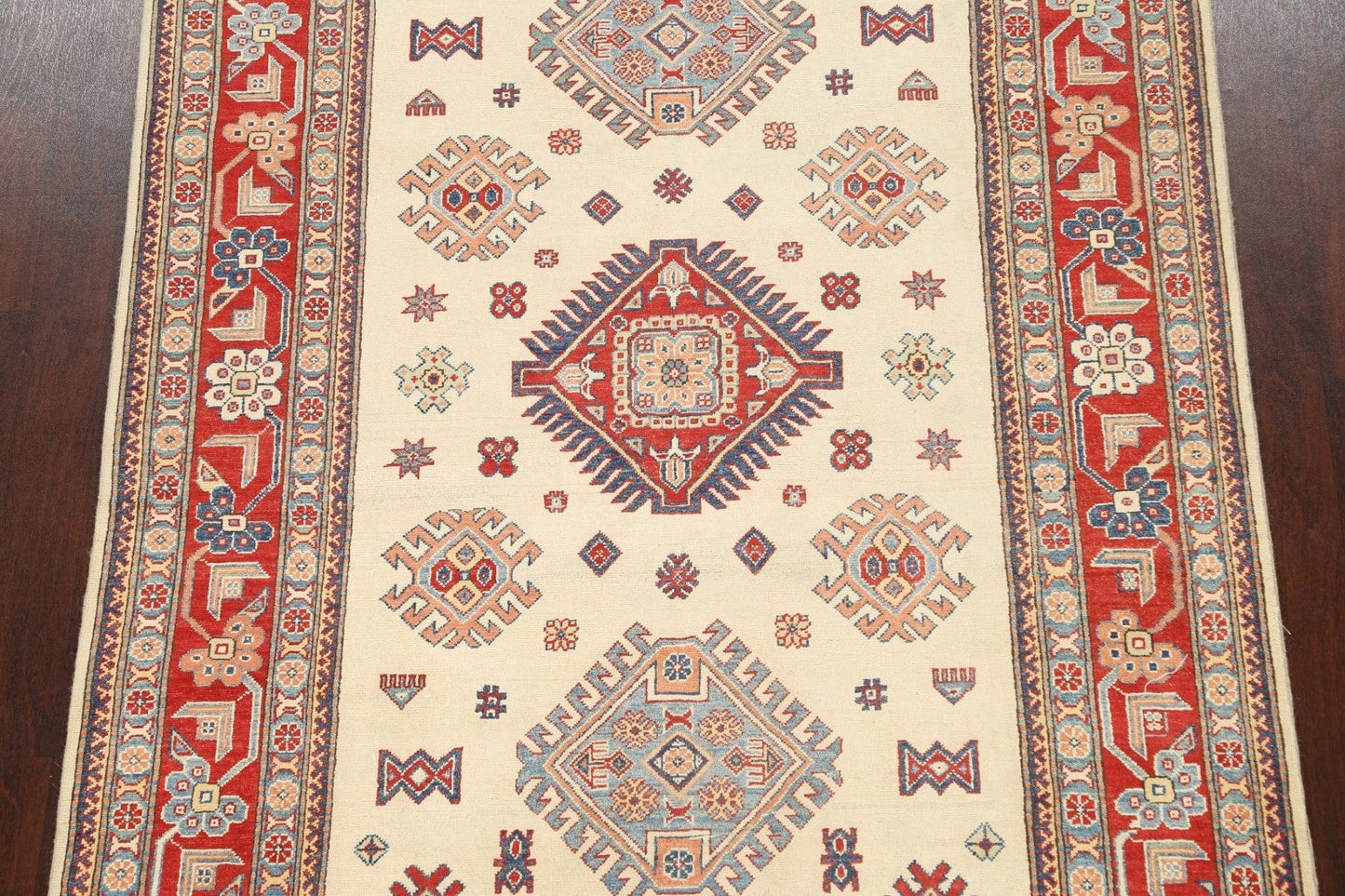 100% Vegetable Dye Super Kazak Oriental Area Rug 6x9