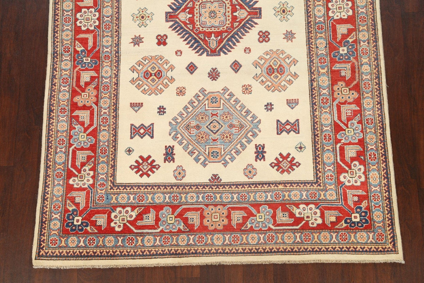 100% Vegetable Dye Super Kazak Oriental Area Rug 6x9