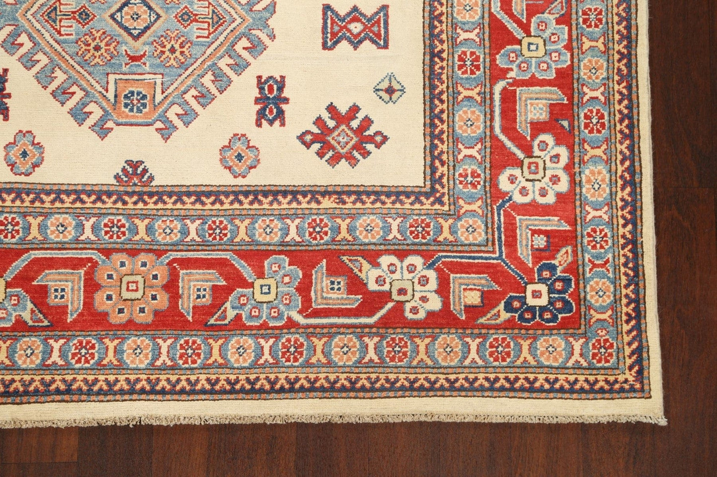 100% Vegetable Dye Super Kazak Oriental Area Rug 6x9