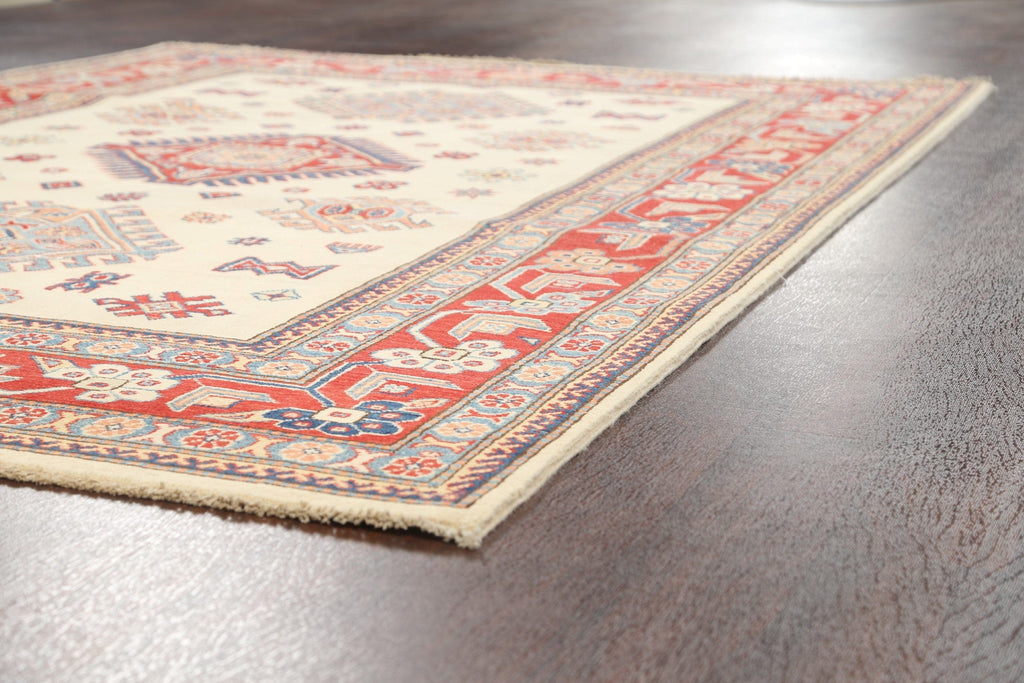 100% Vegetable Dye Super Kazak Oriental Area Rug 6x9