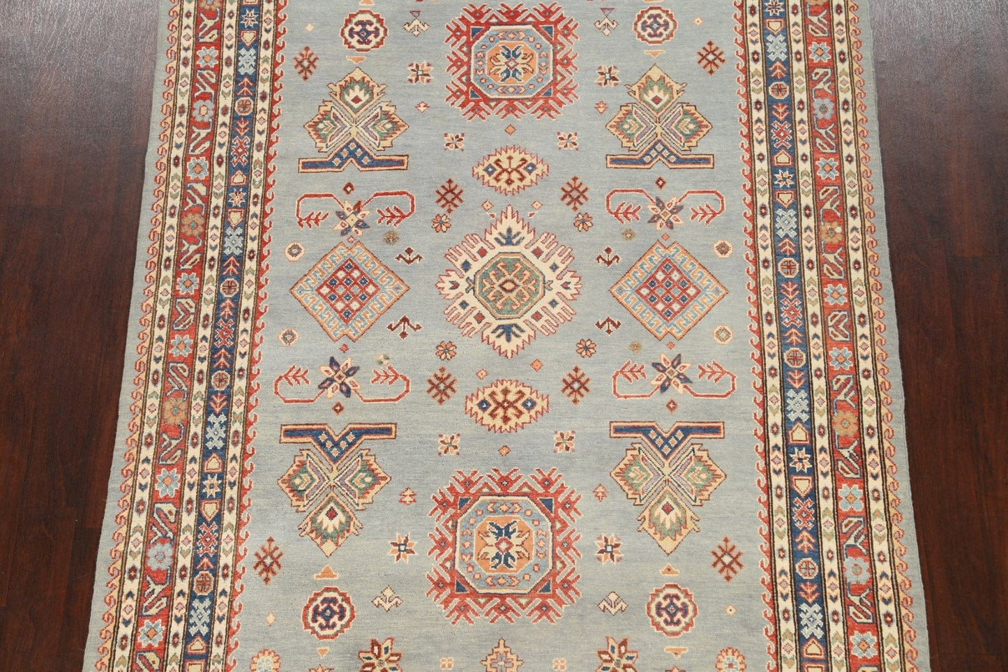 100% Vegetable Dye Super Kazak Oriental Area Rug 6x9