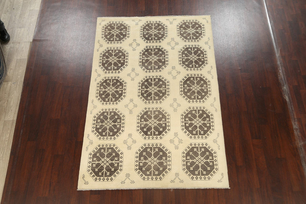 100% Vegetable Dye Super Kazak Oriental Area Rug 6x9