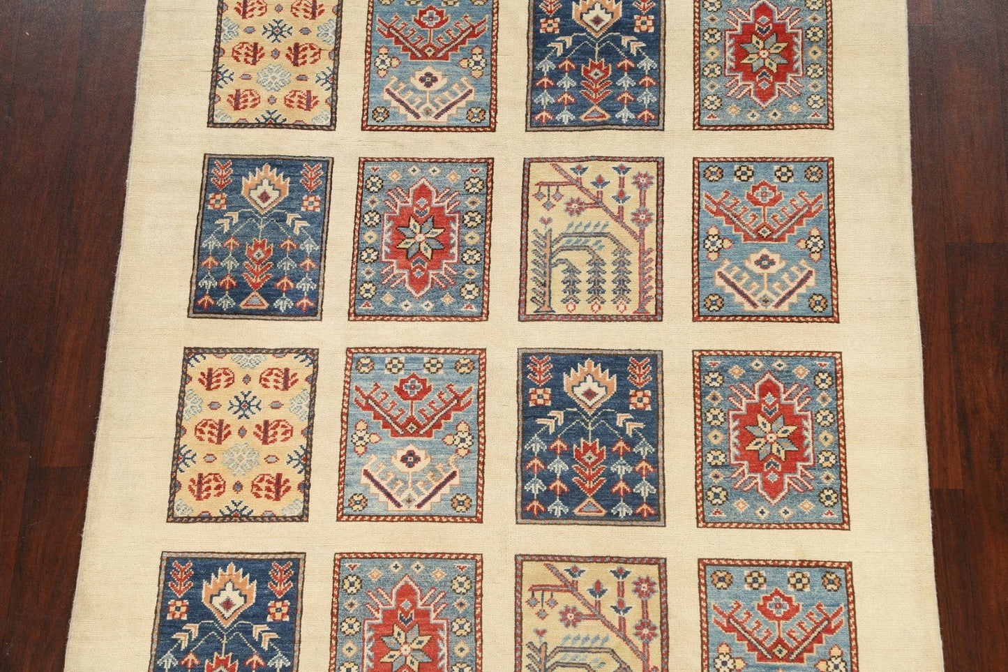 100% Vegetable Dye Super Kazak Oriental Area Rug 5x8