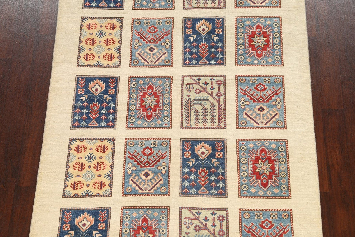 100% Vegetable Dye Super Kazak Oriental Area Rug 5x8