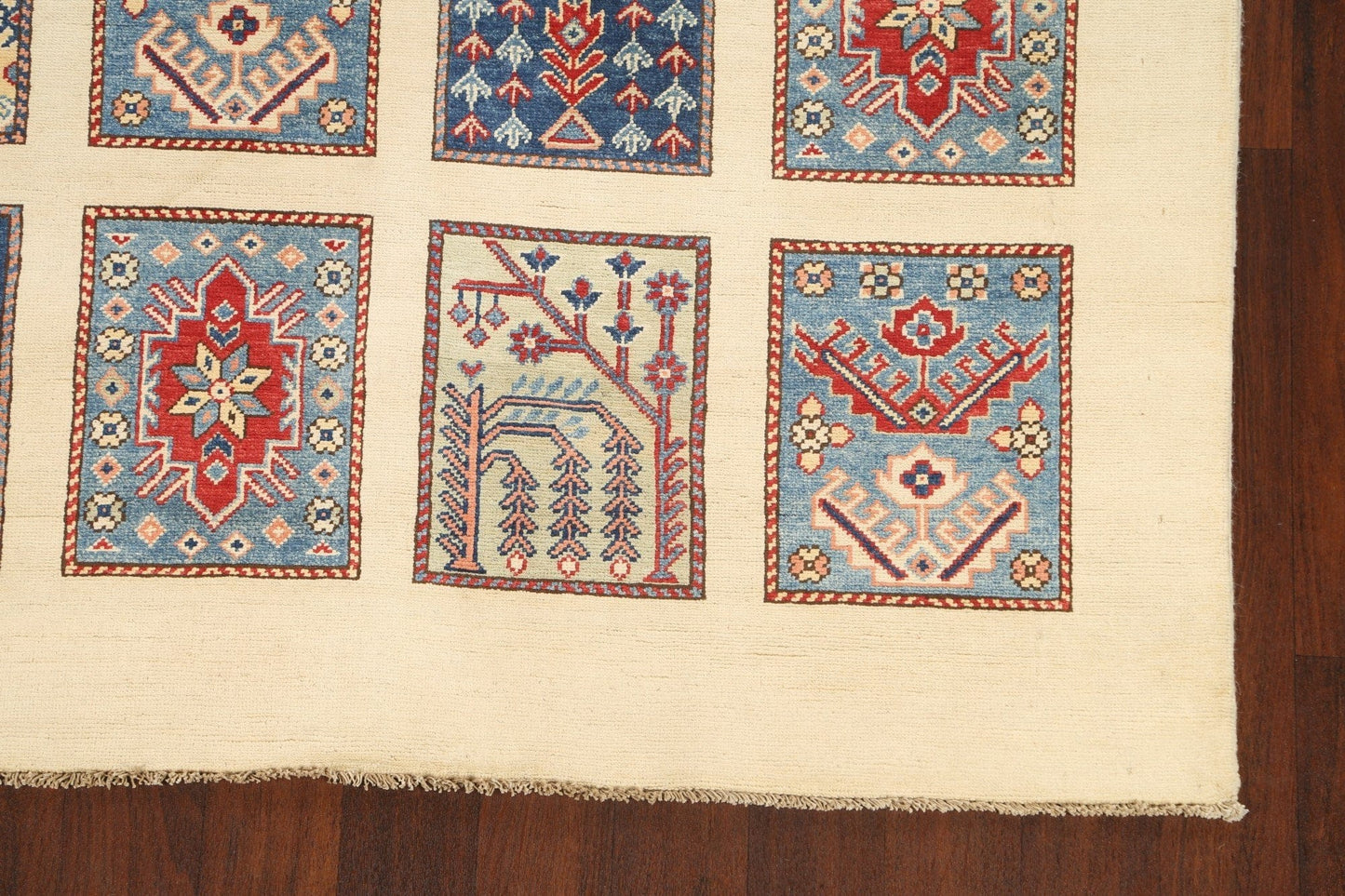 100% Vegetable Dye Super Kazak Oriental Area Rug 5x8