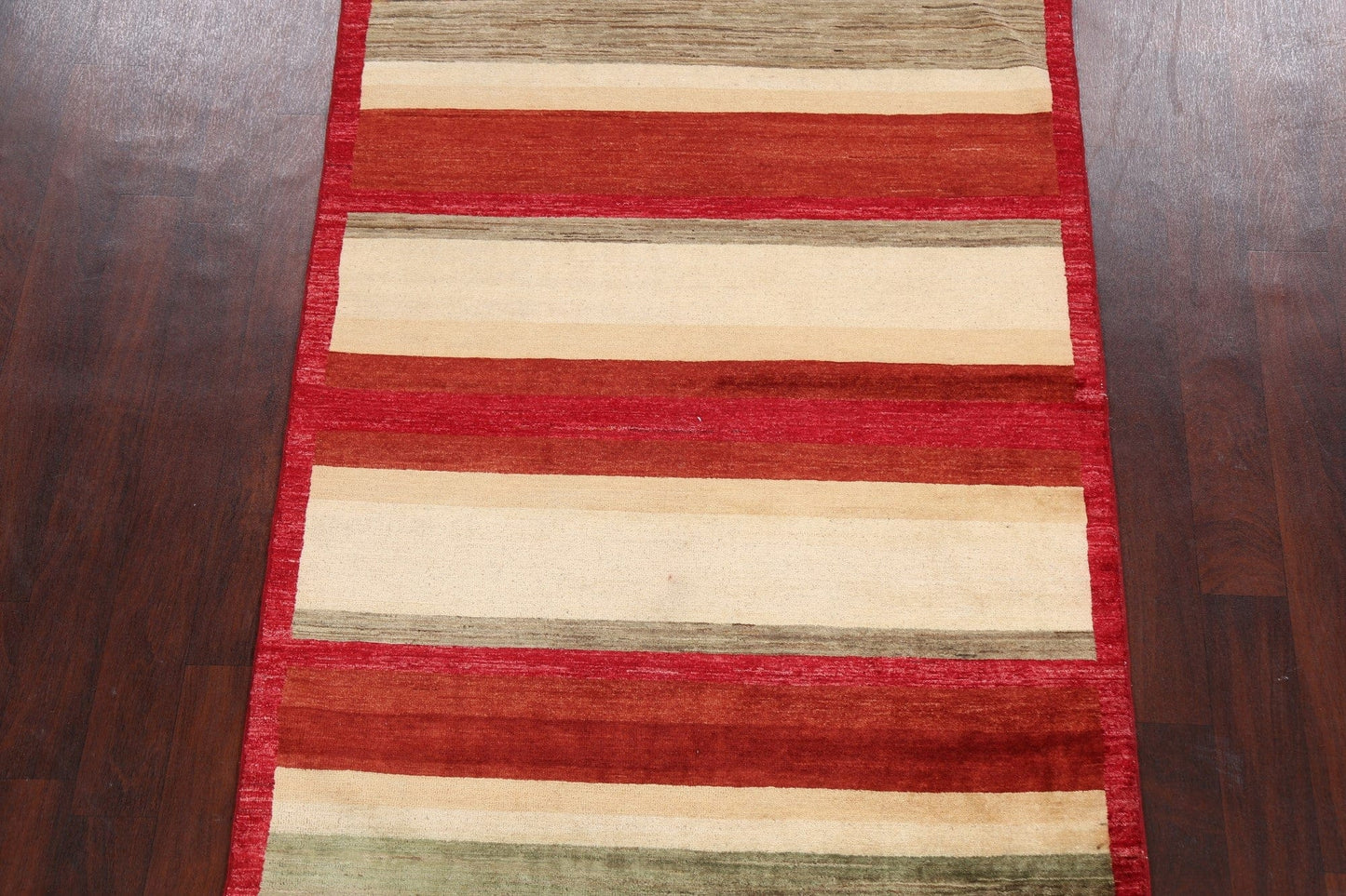 Contemporary Gabbeh Kashkoli Oriental Area Rug 4x6