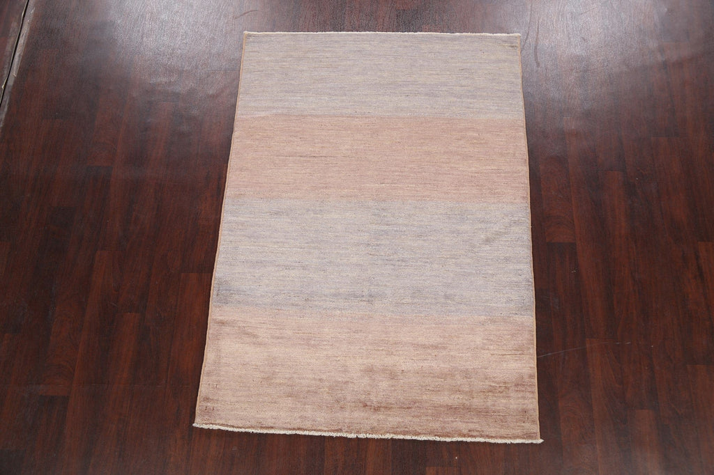 Contemporary Gabbeh Kashkoli Oriental Area Rug 4x6