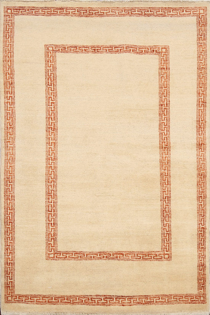 Contemporary Gabbeh Kashkoli Oriental Area Rug 4x6