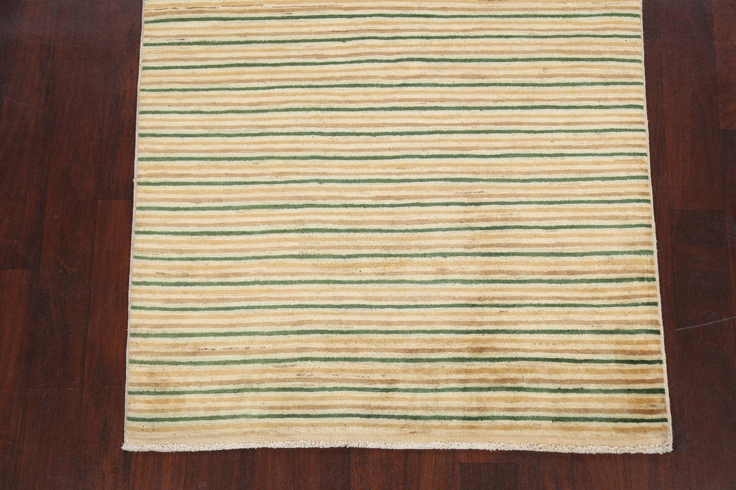 Contemporary Stripe Gabbeh Kashkoli Oriental Area Rug 4x6