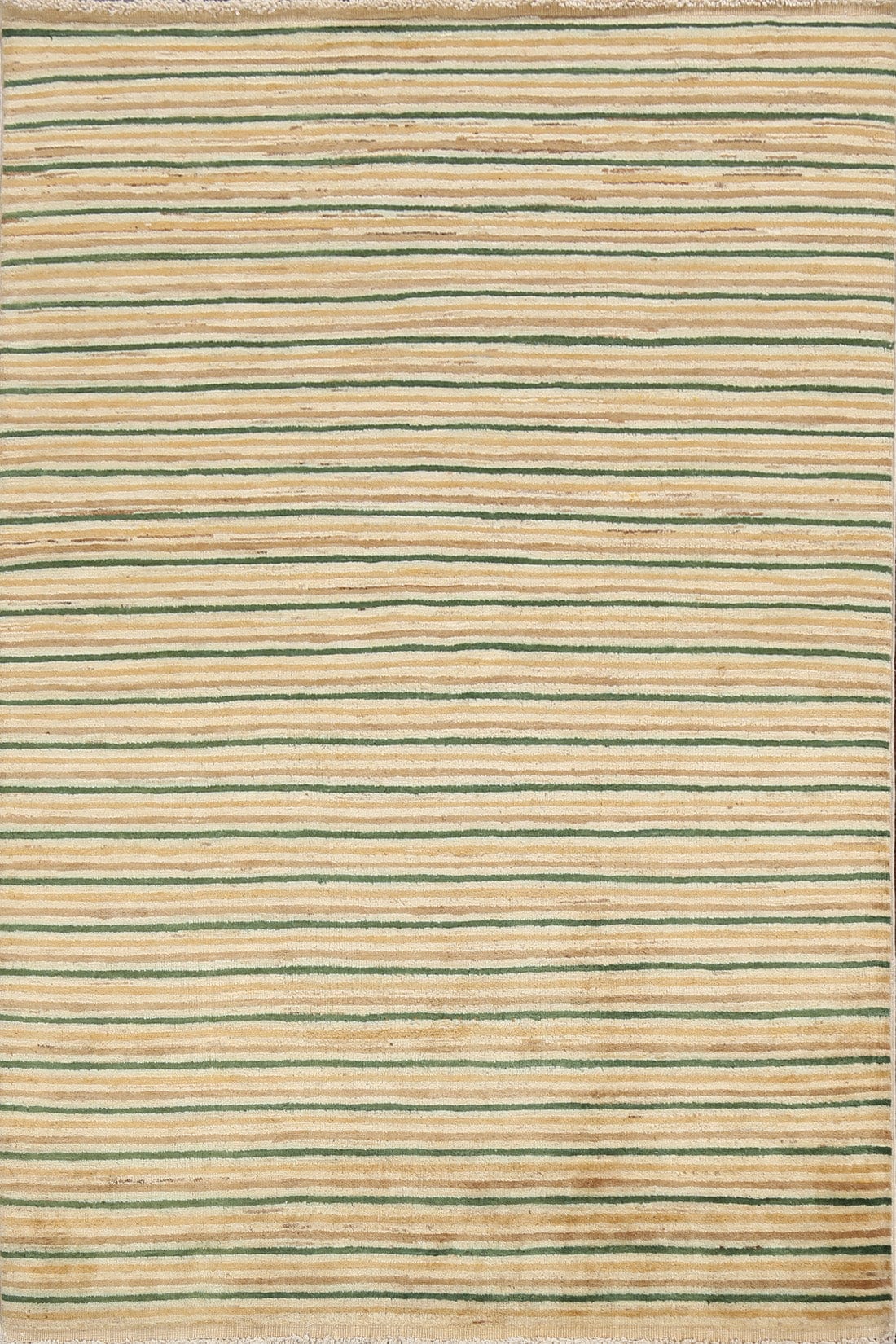 Contemporary Stripe Gabbeh Kashkoli Oriental Area Rug 4x6