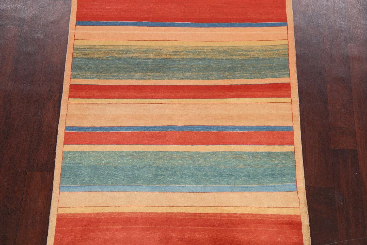 Contemporary Gabbeh Kashkoli Oriental Area Rug 4x6